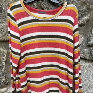 Gyft Colorful Striped Long Sleeve Shirt